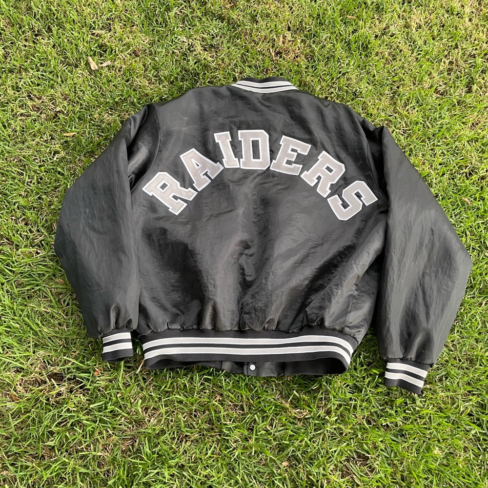 Grail 80s 90s Satin Raiders Jacket Chalkline XL NWA Ice Cube Los Angeles